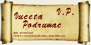 Vuceta Podrumac vizit kartica